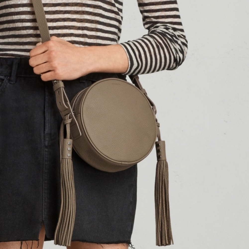All Saints Kepi Round Crossbody Bag